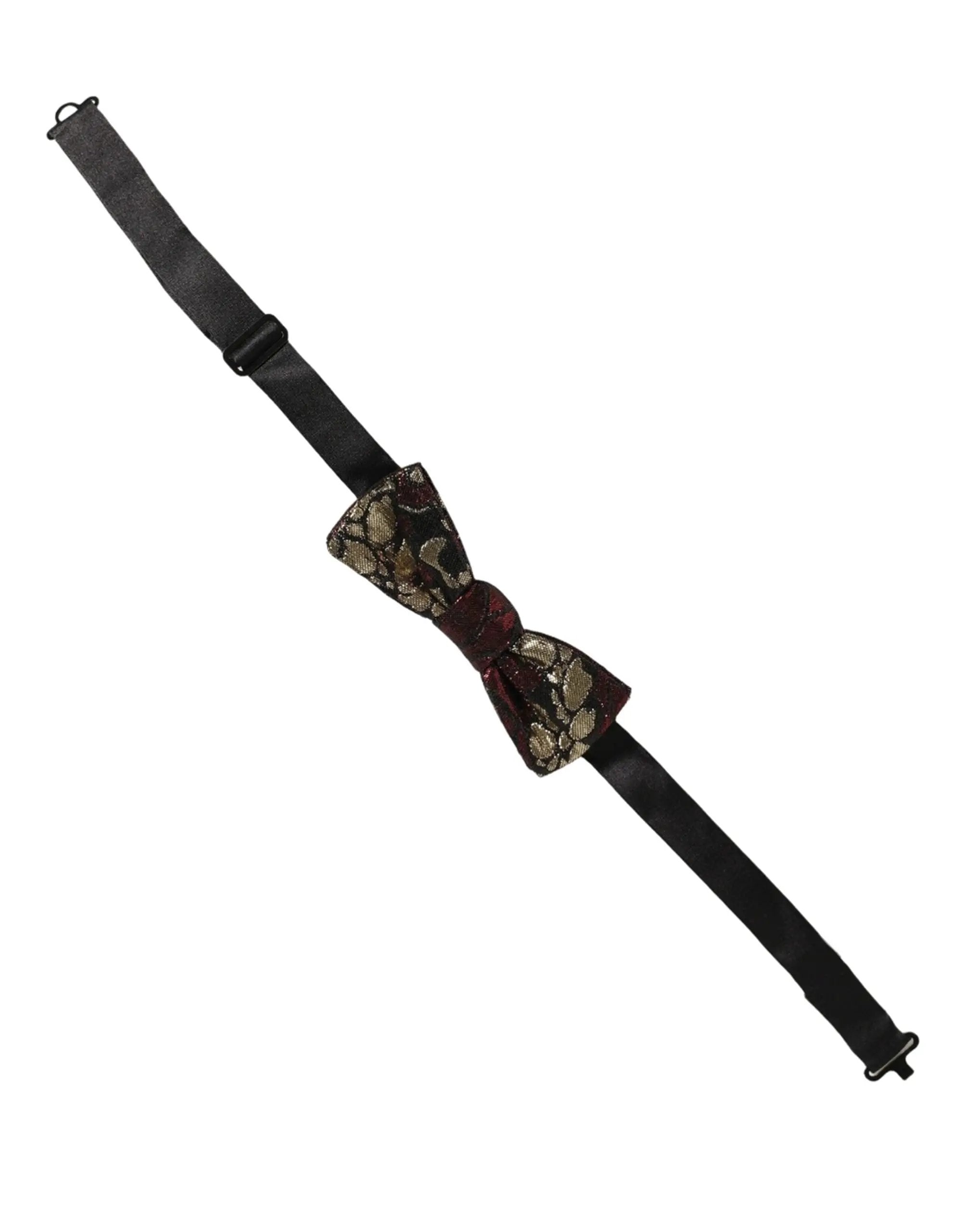 Nœud papillon papillon réglable Dolce & Gabbana en jacquard floral multicolore