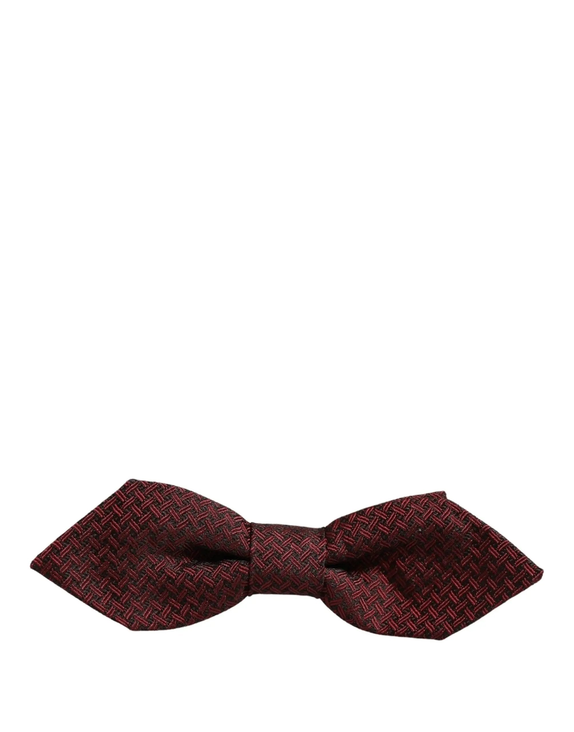 Nœud Papillon Réglable Dolce & Gabbana Homme en Soie Rouge Fantaisie