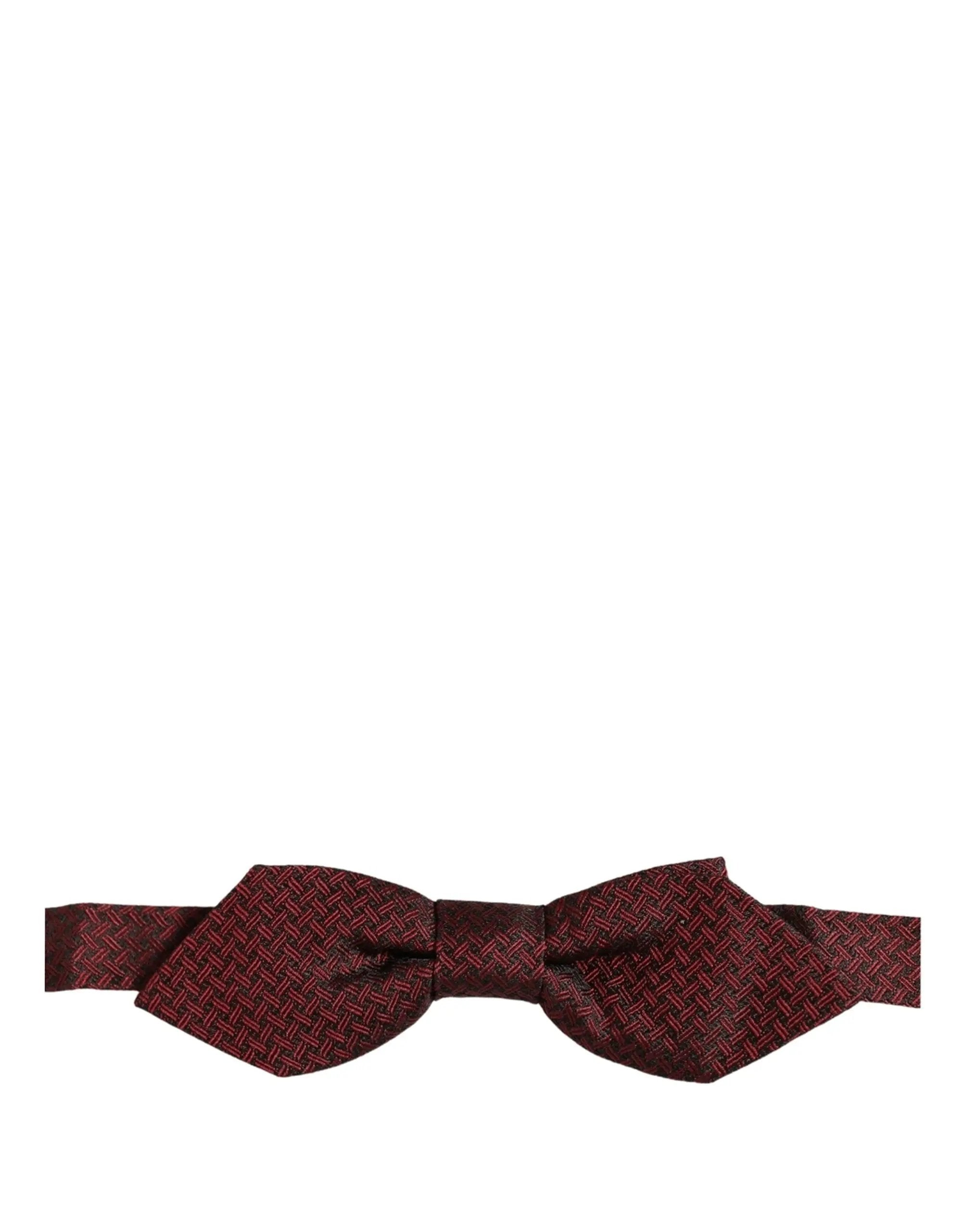 Nœud Papillon Réglable Dolce & Gabbana Homme en Soie Rouge Fantaisie