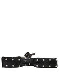 Nœud papillon Dolce &amp; Gabbana à pois noirs et blancs, ajustable.