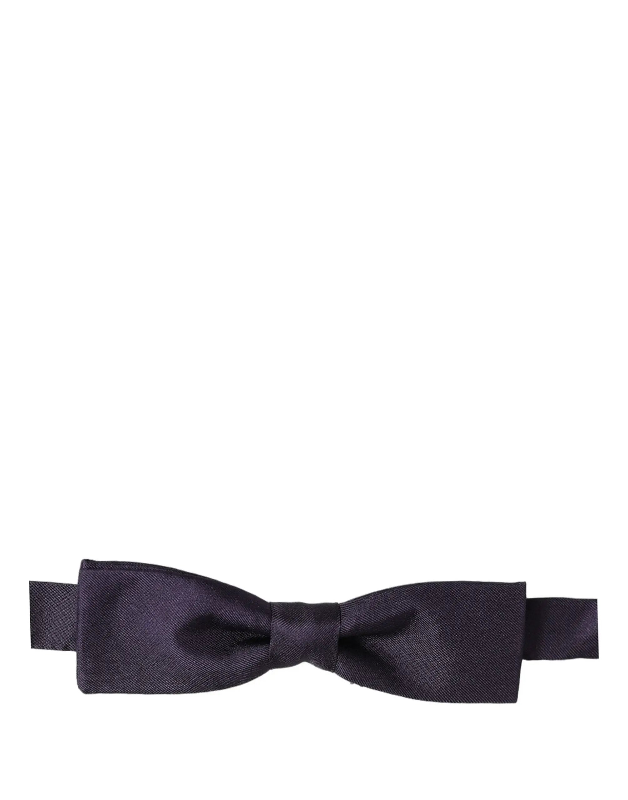 Nœud Papillon Dolce & Gabbana Homme Violet 100% Soie Ajustable Papillon