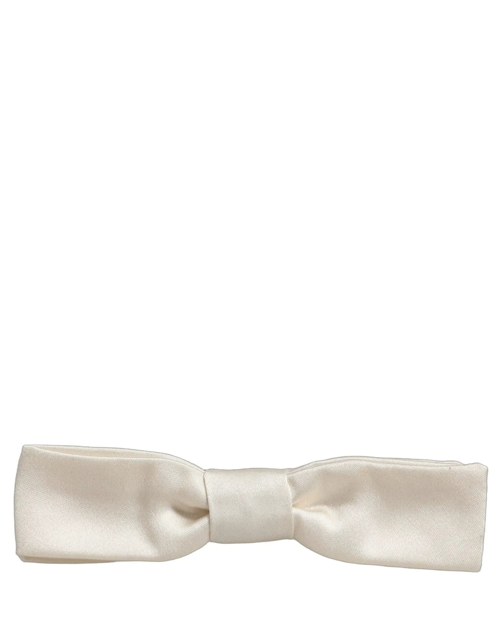 Nœud papillon réglable en soie 100 % blanche Dolce & Gabbana pour homme