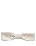 Nœud papillon réglable en soie 100 % blanche Dolce & Gabbana pour homme