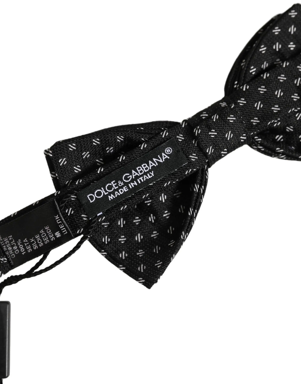 Nœud Papillon Réglable Dolce & Gabbana Homme Noir à Motifs