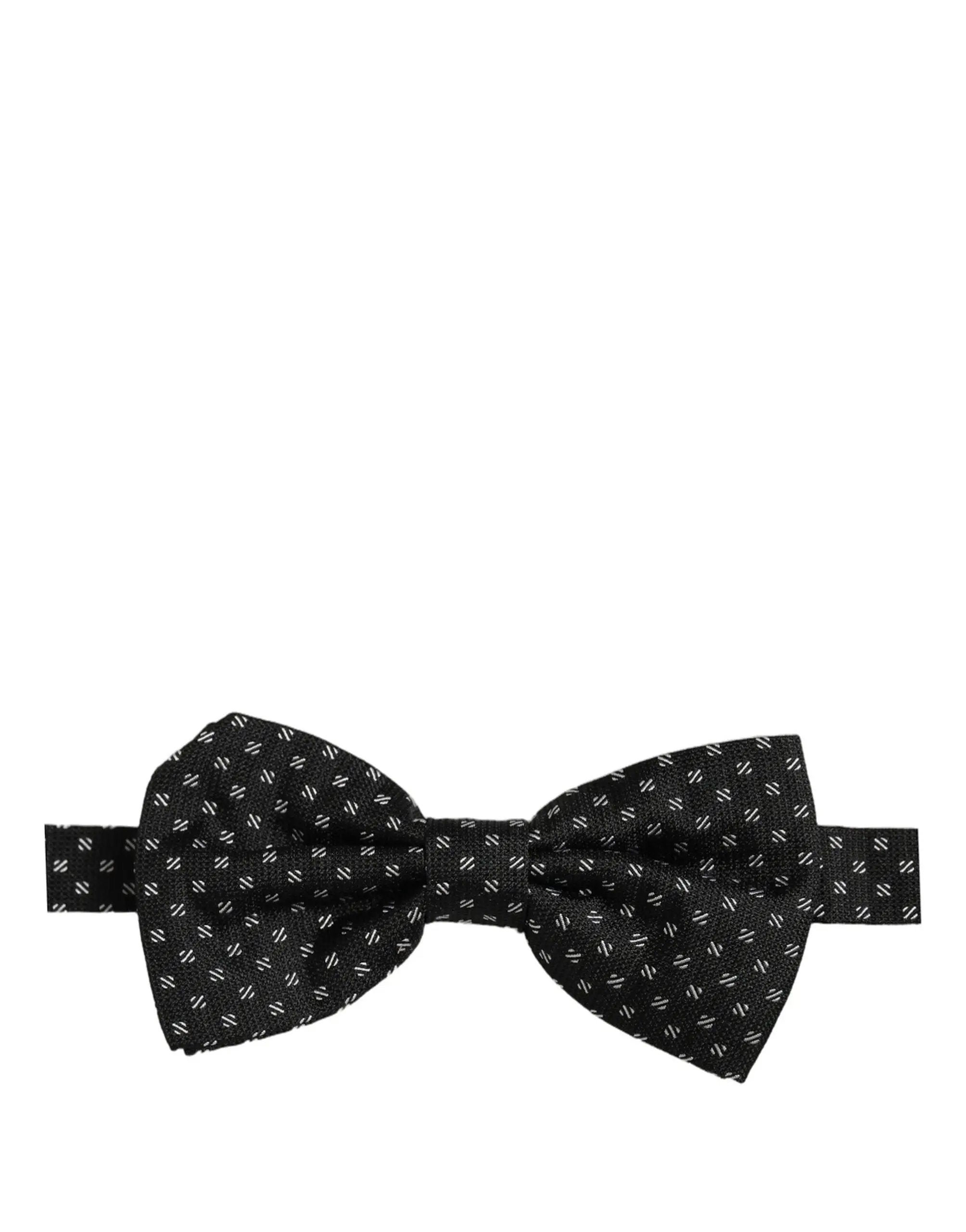 Nœud Papillon Réglable Dolce & Gabbana Homme Noir à Motifs