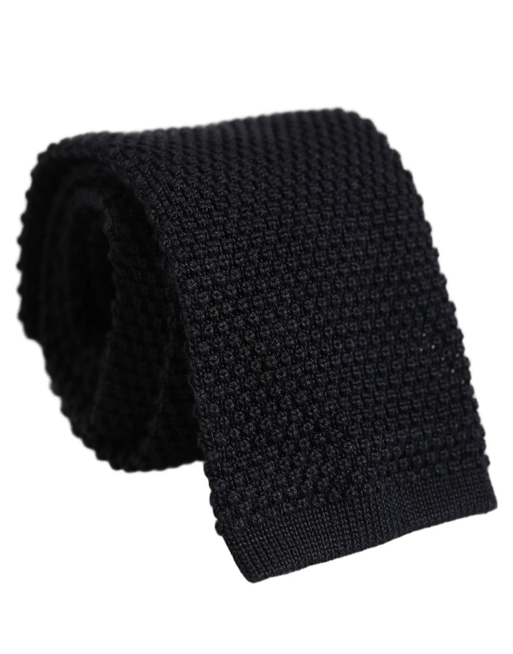 Dolce & Gabbana Men Black 100% Silk Adjustable Men Tied Necktie Tie
