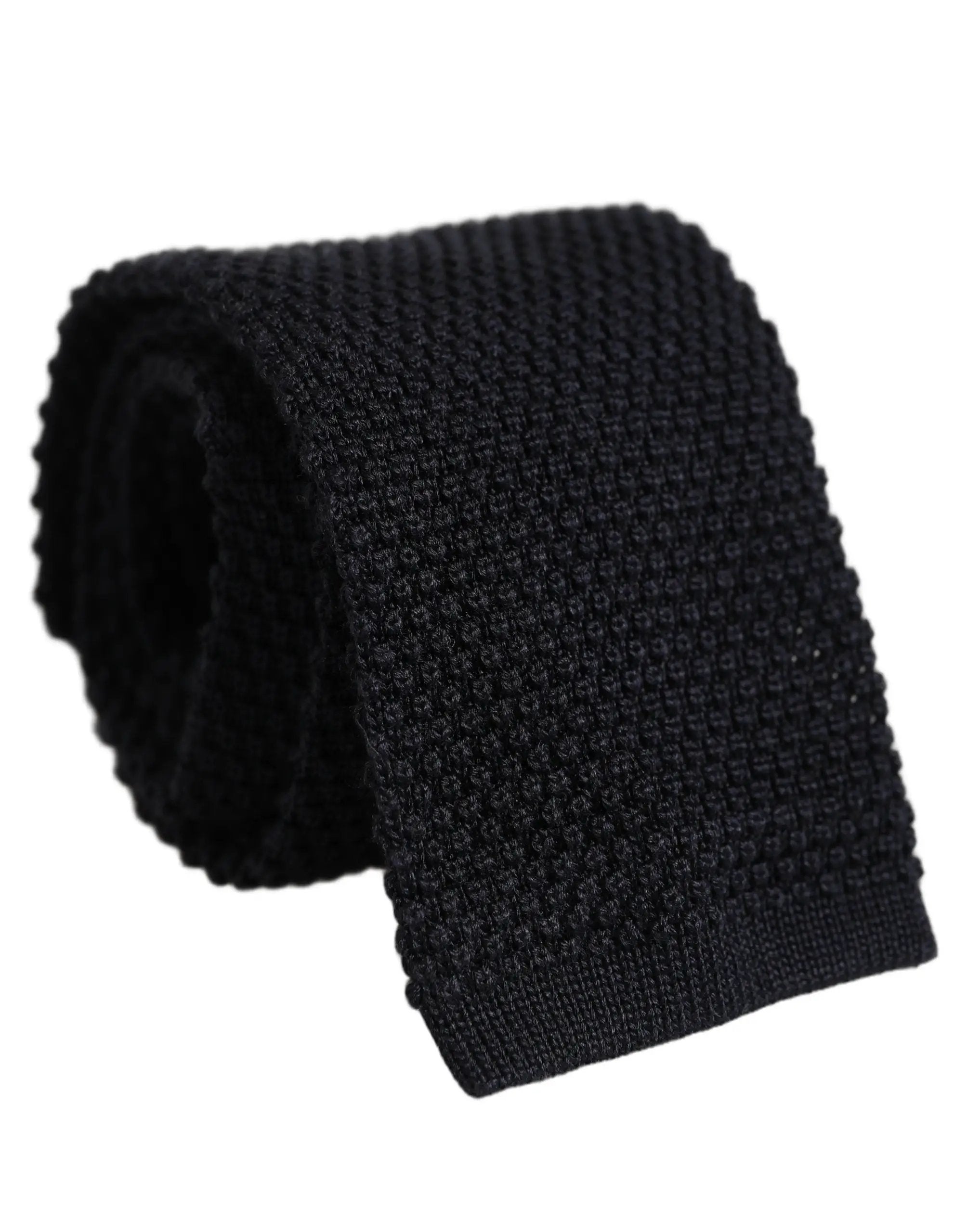 Cravate ajustable en soie noire 100 % pour homme Dolce & Gabbana
