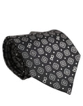 Dolce & Gabbana Men Black DG Logo 100% Silk Adjustable Tied Necktie Tie