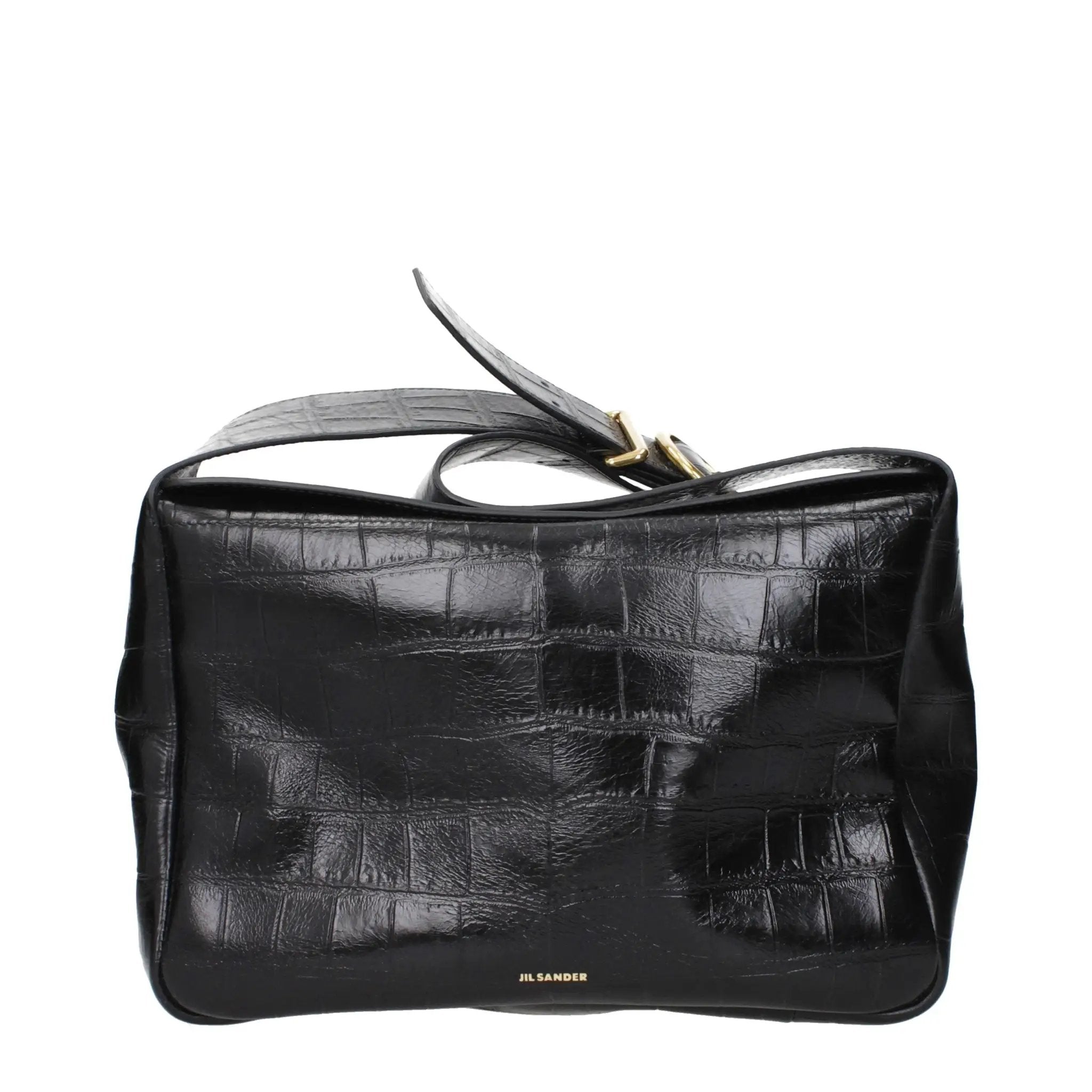 Jil Sander Black Leather Crossbody Bag