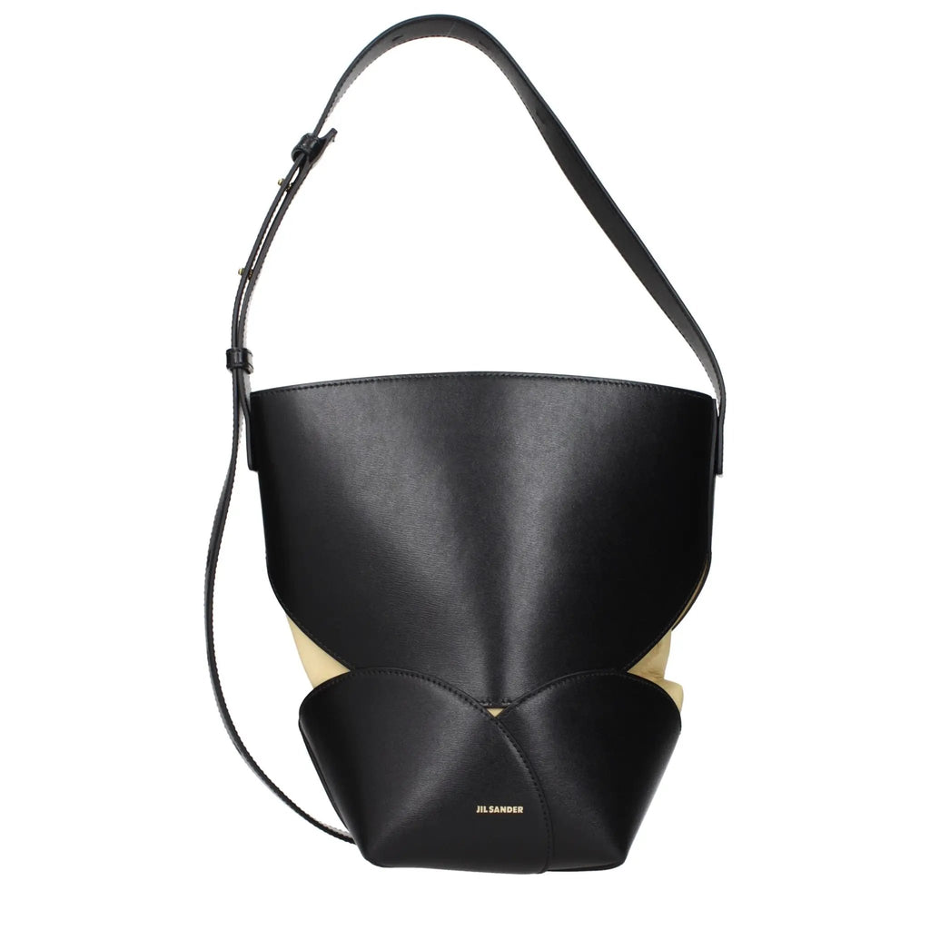 Jil Sander Black Leather Crossbody Bag