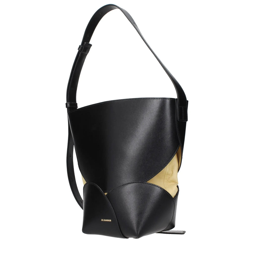 Jil Sander Black Leather Crossbody Bag