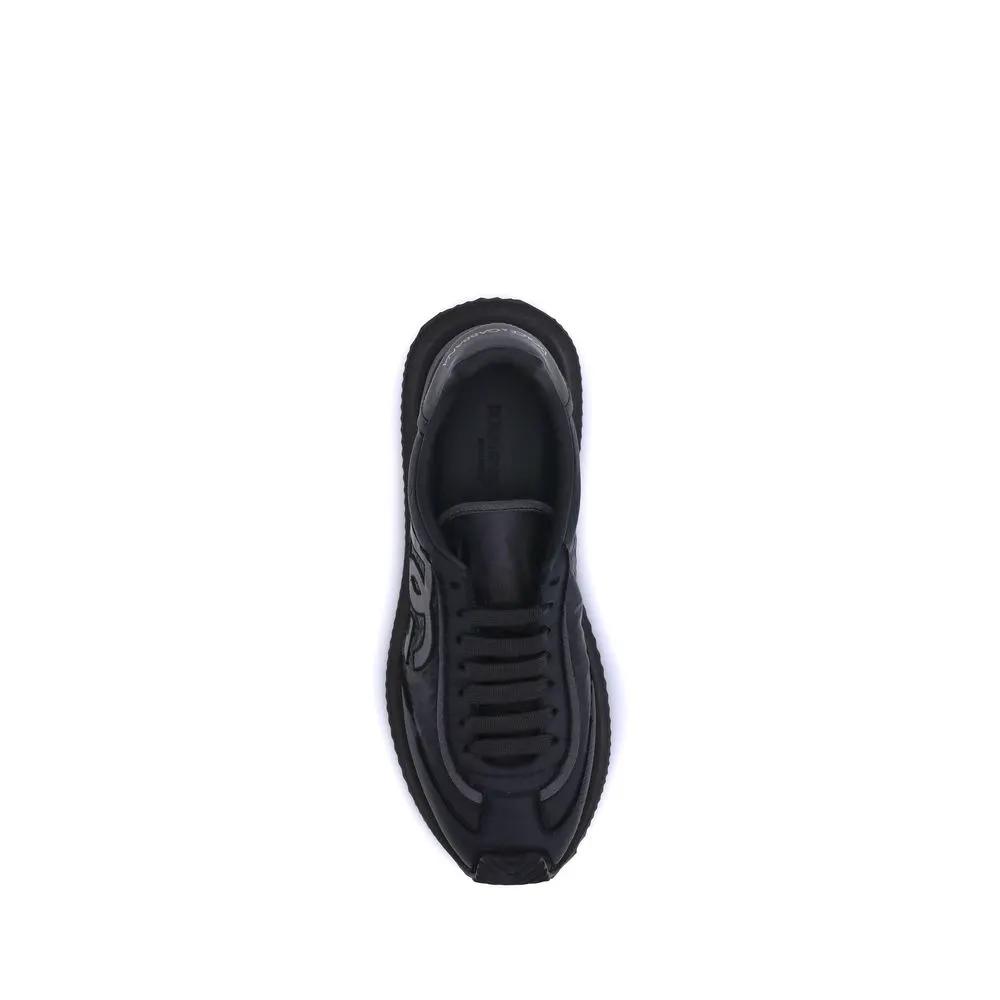 Dolce & Gabbana Black Fabric Athletic Sneakers