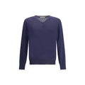 Pull en cachemire bleu Brunello Cucinelli