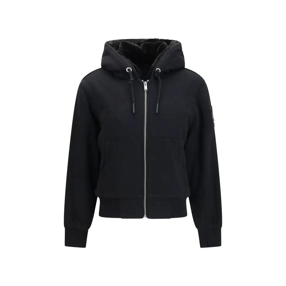 Moose Knuckles Black Cotton Sweatshirt