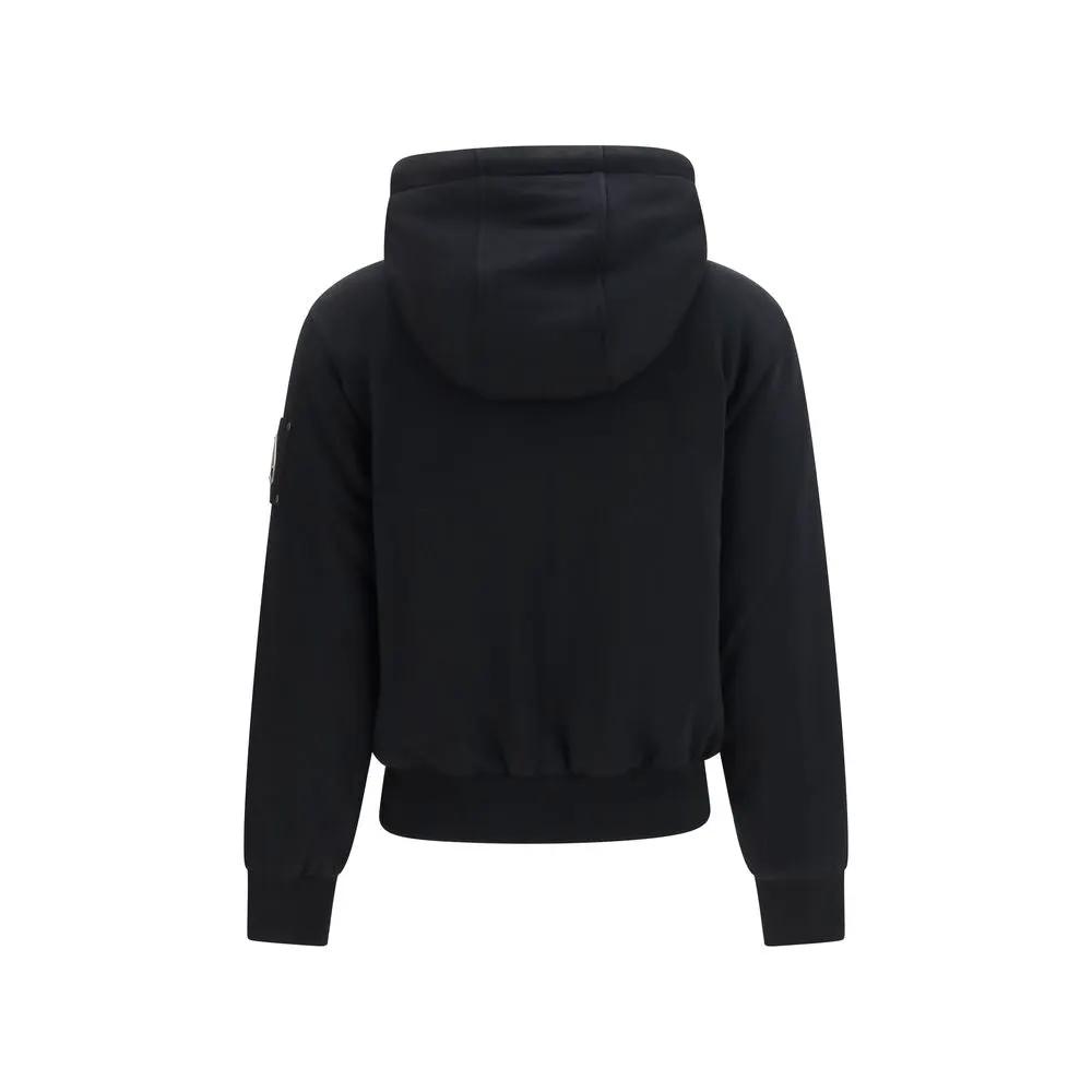Moose Knuckles Black Cotton Sweatshirt
