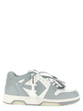 Off-White Gray Calfskin Low Top Sneakers