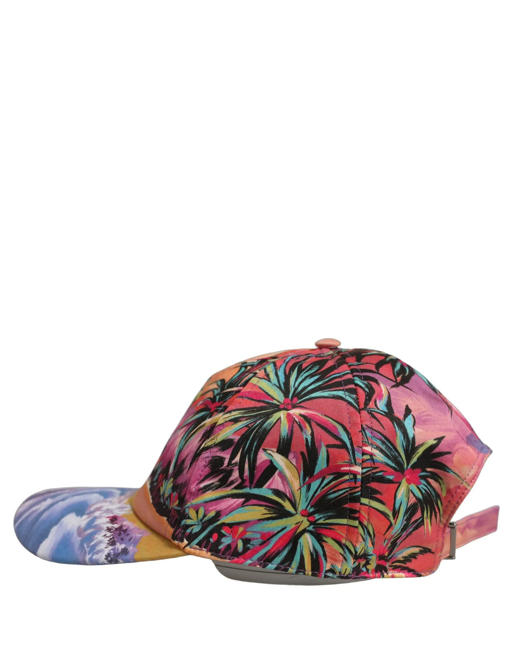 Casquette Dolce & Gabbana multicolore sur le thème tropical