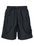 Stone Island Blue Polyamide Bermuda Shorts