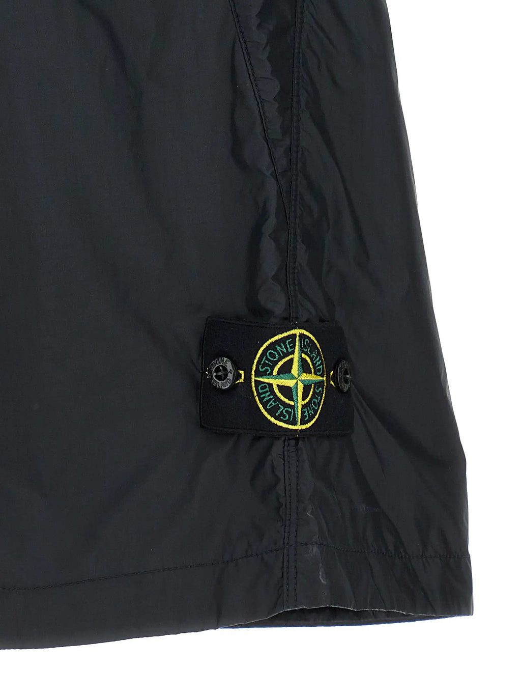 Stone Island Blue Polyamide Bermuda Shorts