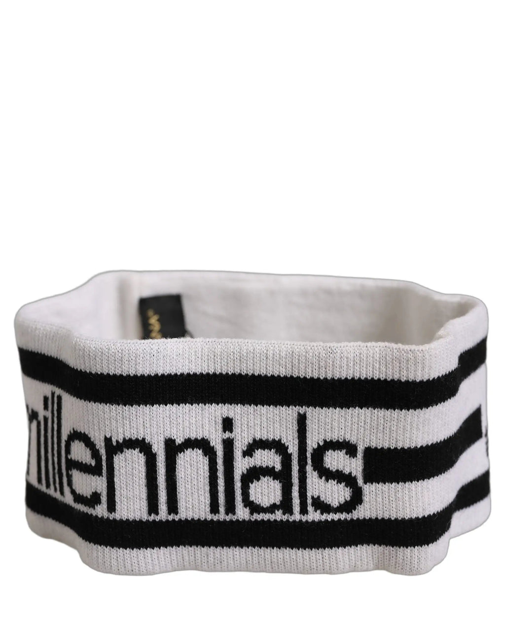 Dolce & Gabbana White Wool Knit #DGmillennials Head Band One Size Hat
