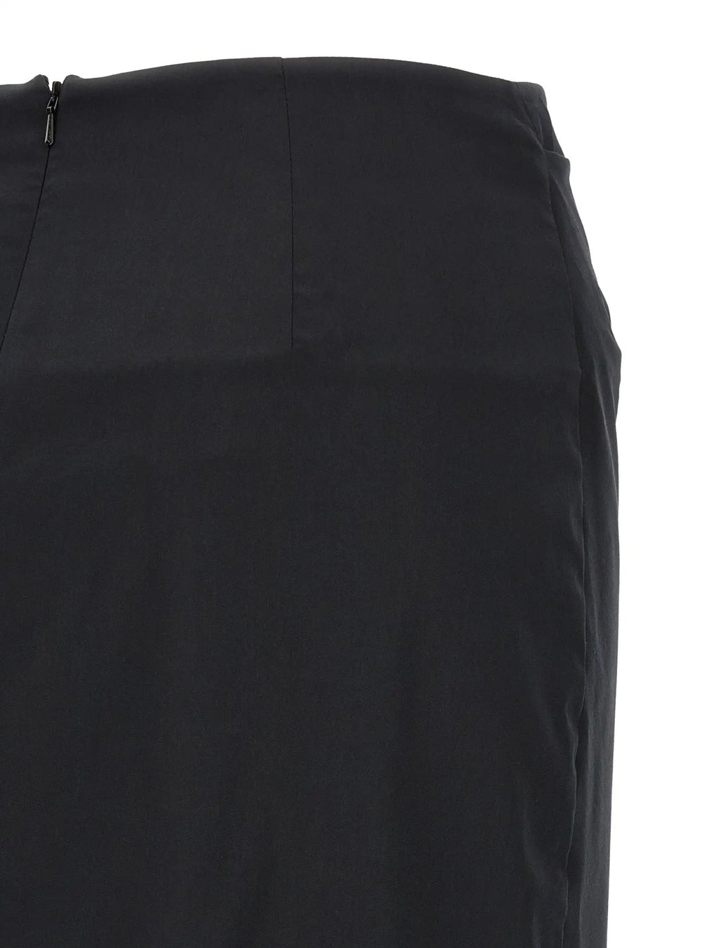 Max Mara Black Cotton Midi Skirt