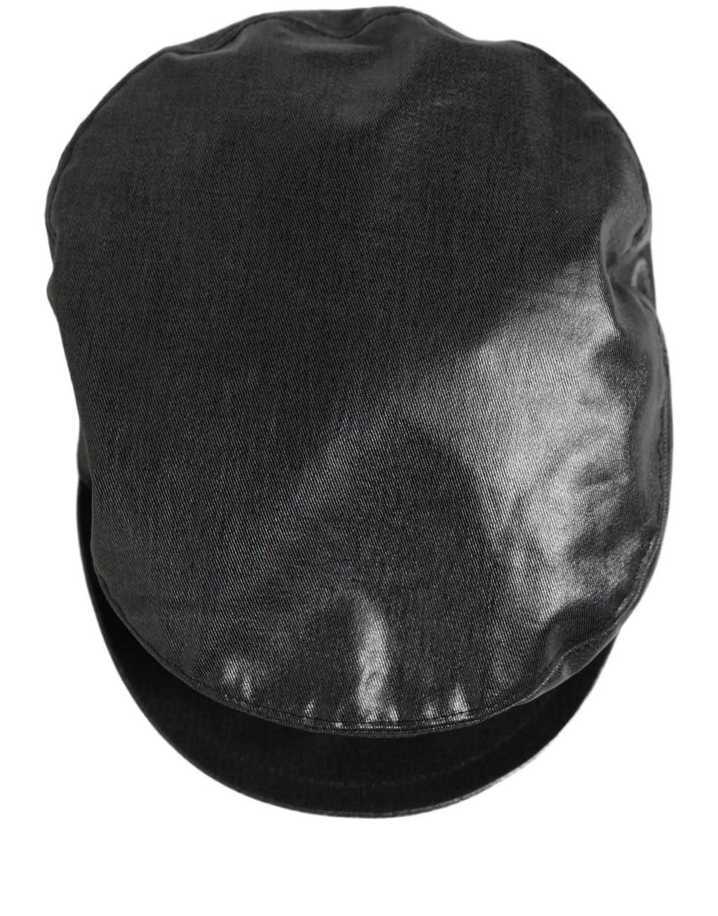 Dolce & Gabbana Black Cotton Gold DG Chain Baker Boy Capello Hat