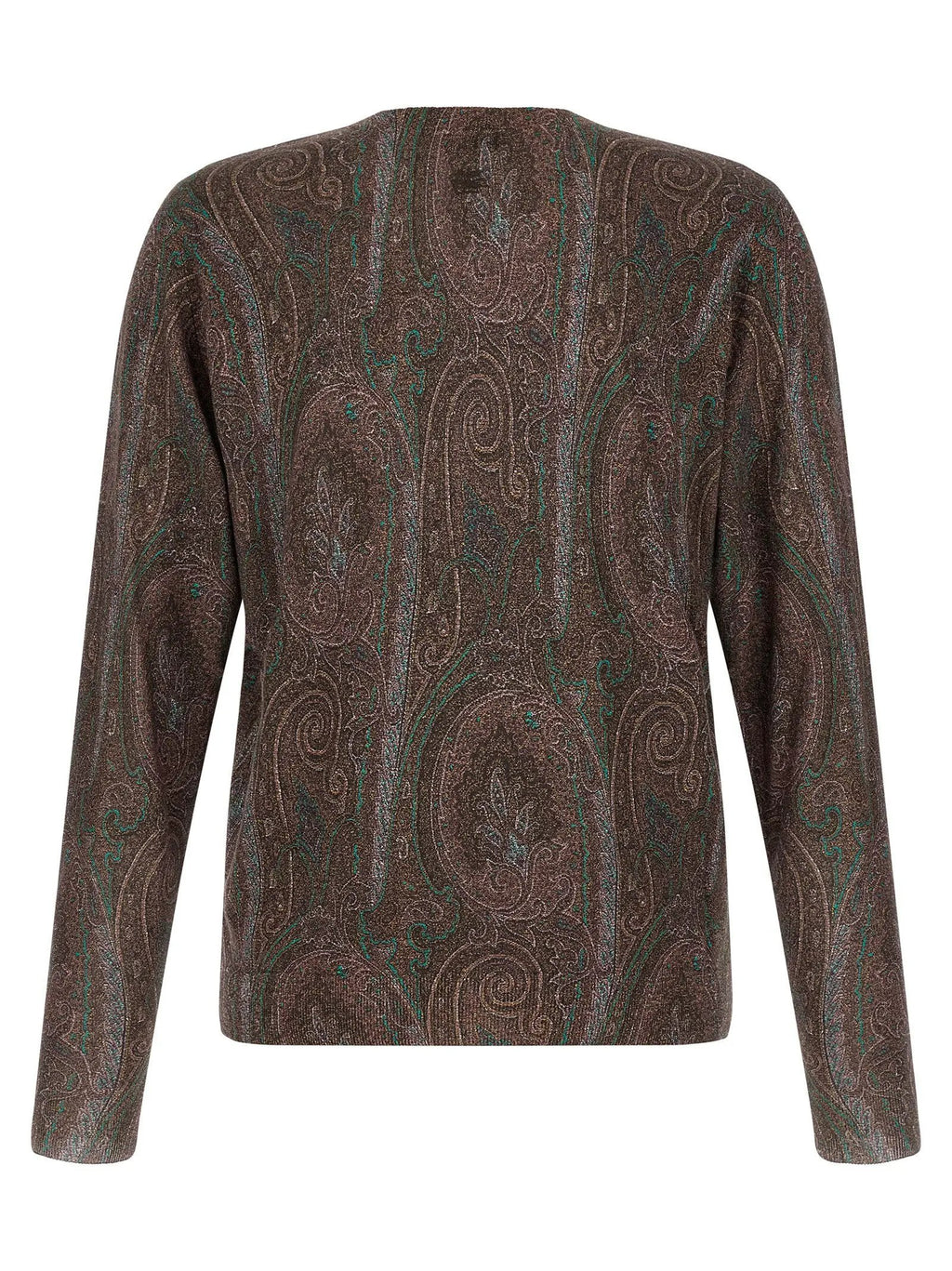 Etro Bordeaux Silk Cardigan