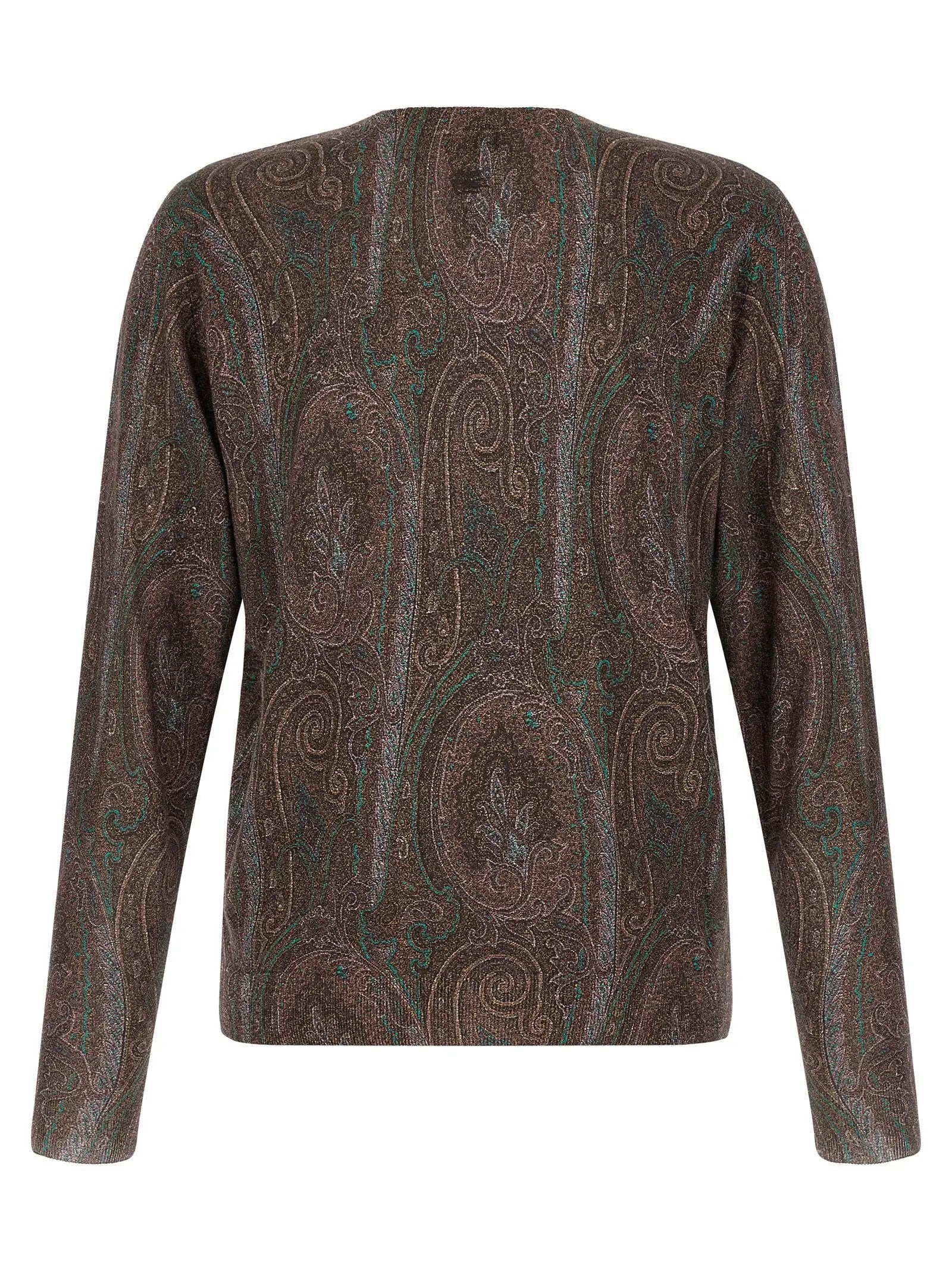 Etro Bordeaux Silk Cardigan