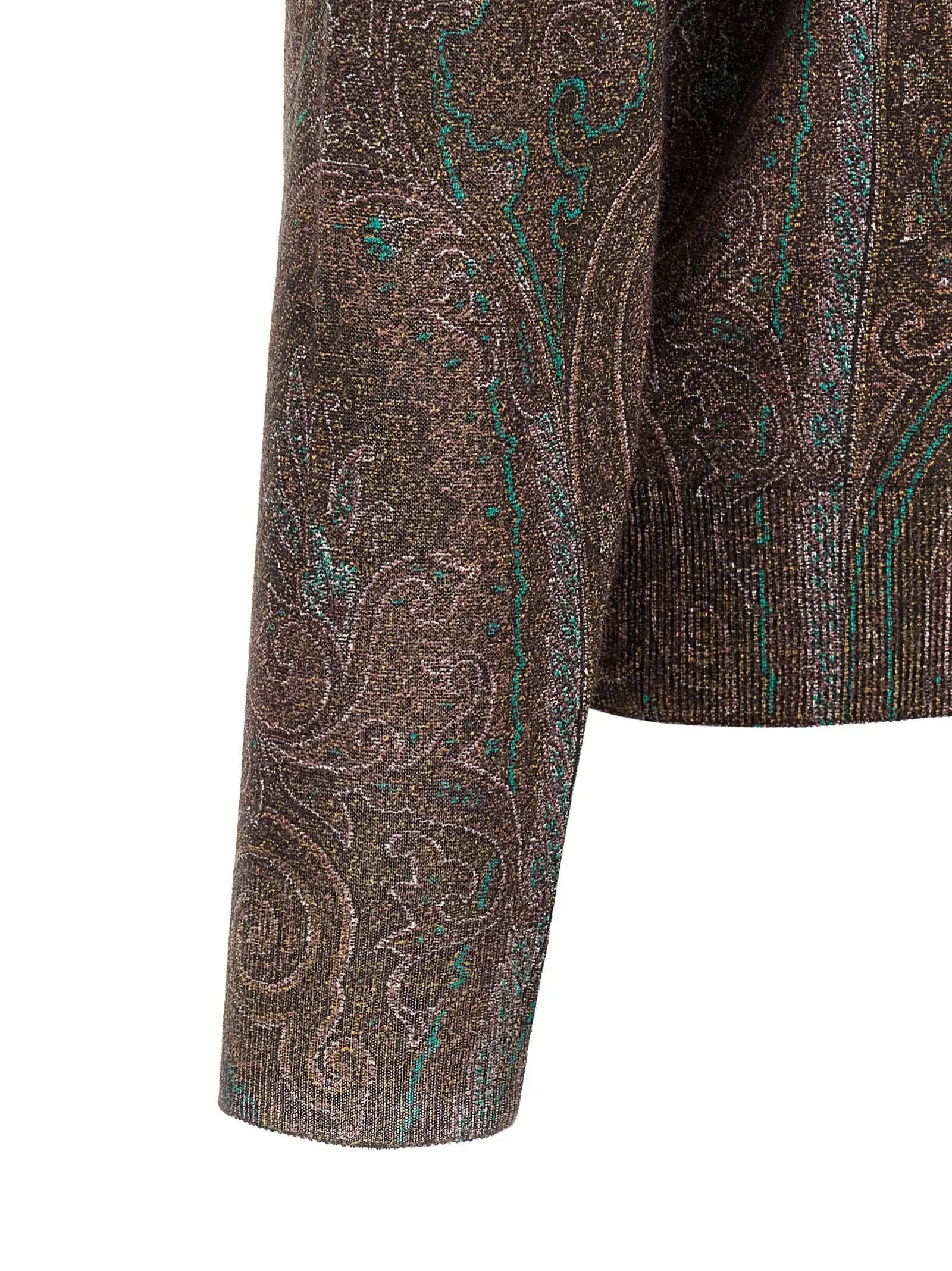 Etro Bordeaux Silk Cardigan