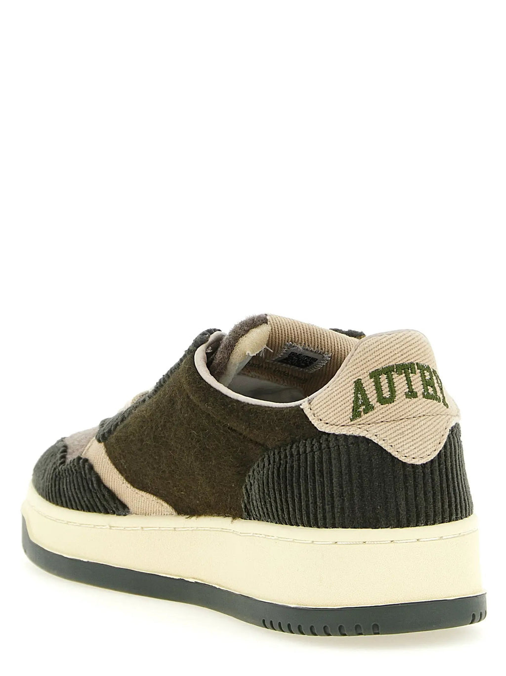 Autry Brown Textile Low Top Sneakers