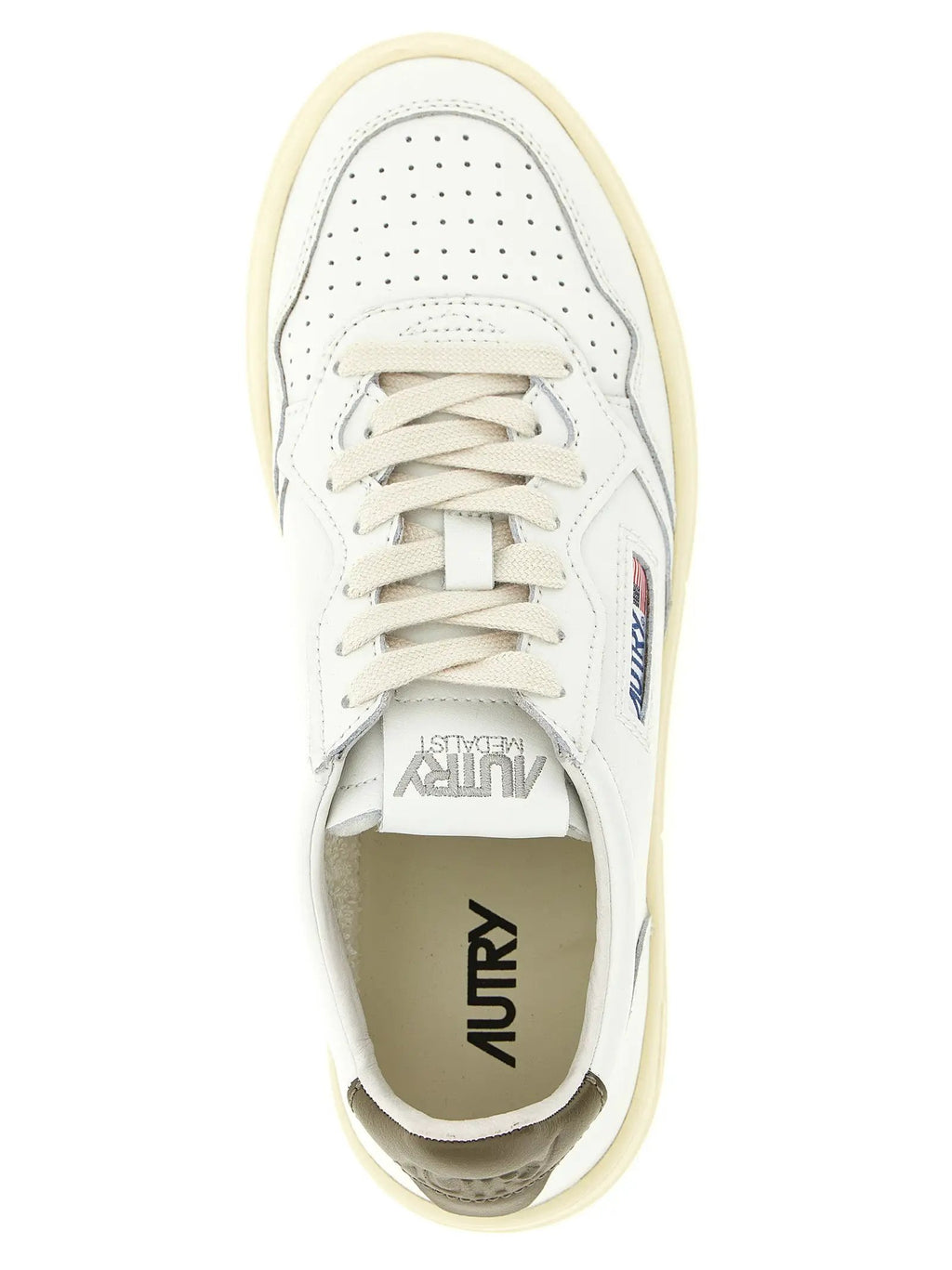 Autry Bicolor Cowhide Low Top Sneakers