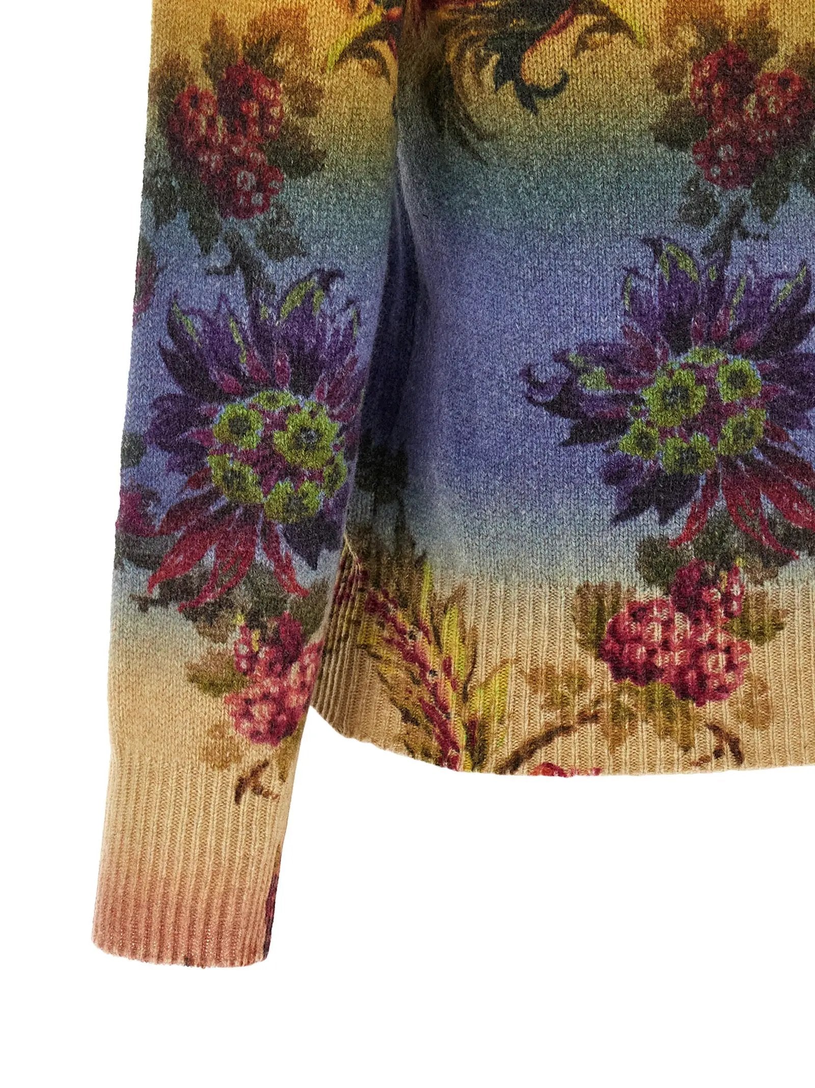 Etro Multicolor Wool Cardigan