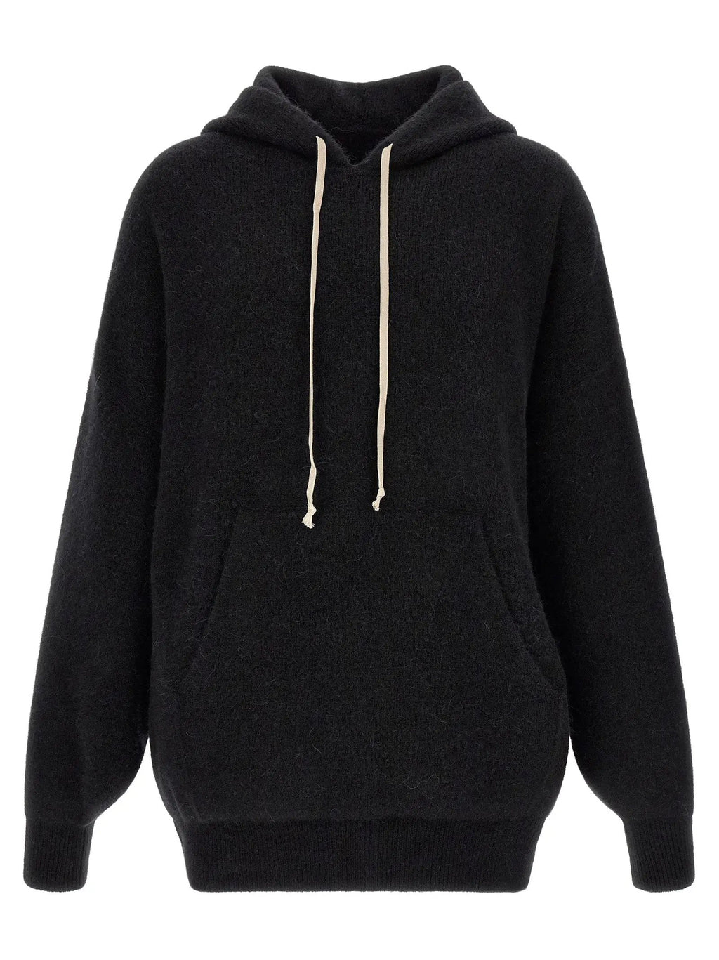Rick Owens Black Marabou Sweatshirt
