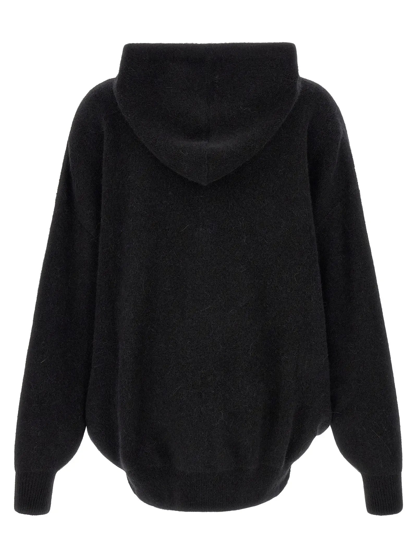 Rick Owens Black Marabou Sweatshirt