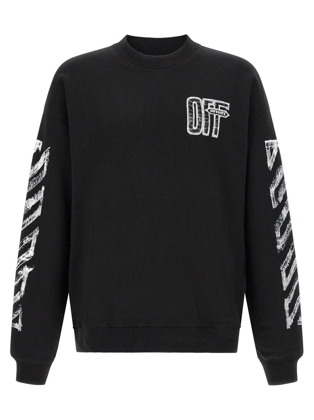 Off-White Black Cotton Sweatshirt