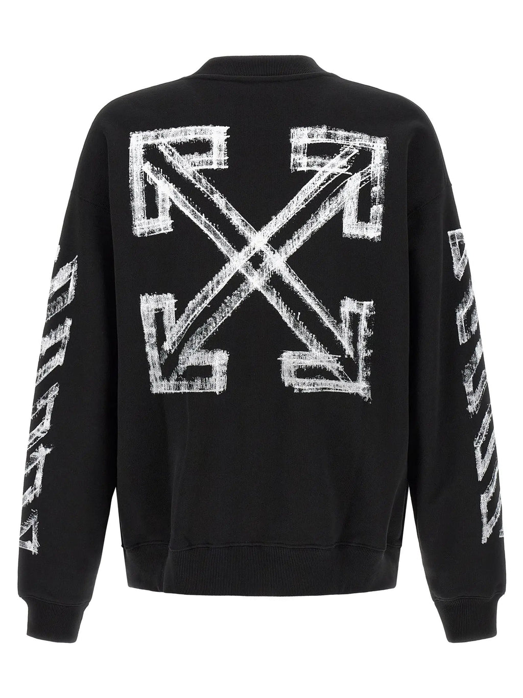 Off-White Black Cotton Sweatshirt