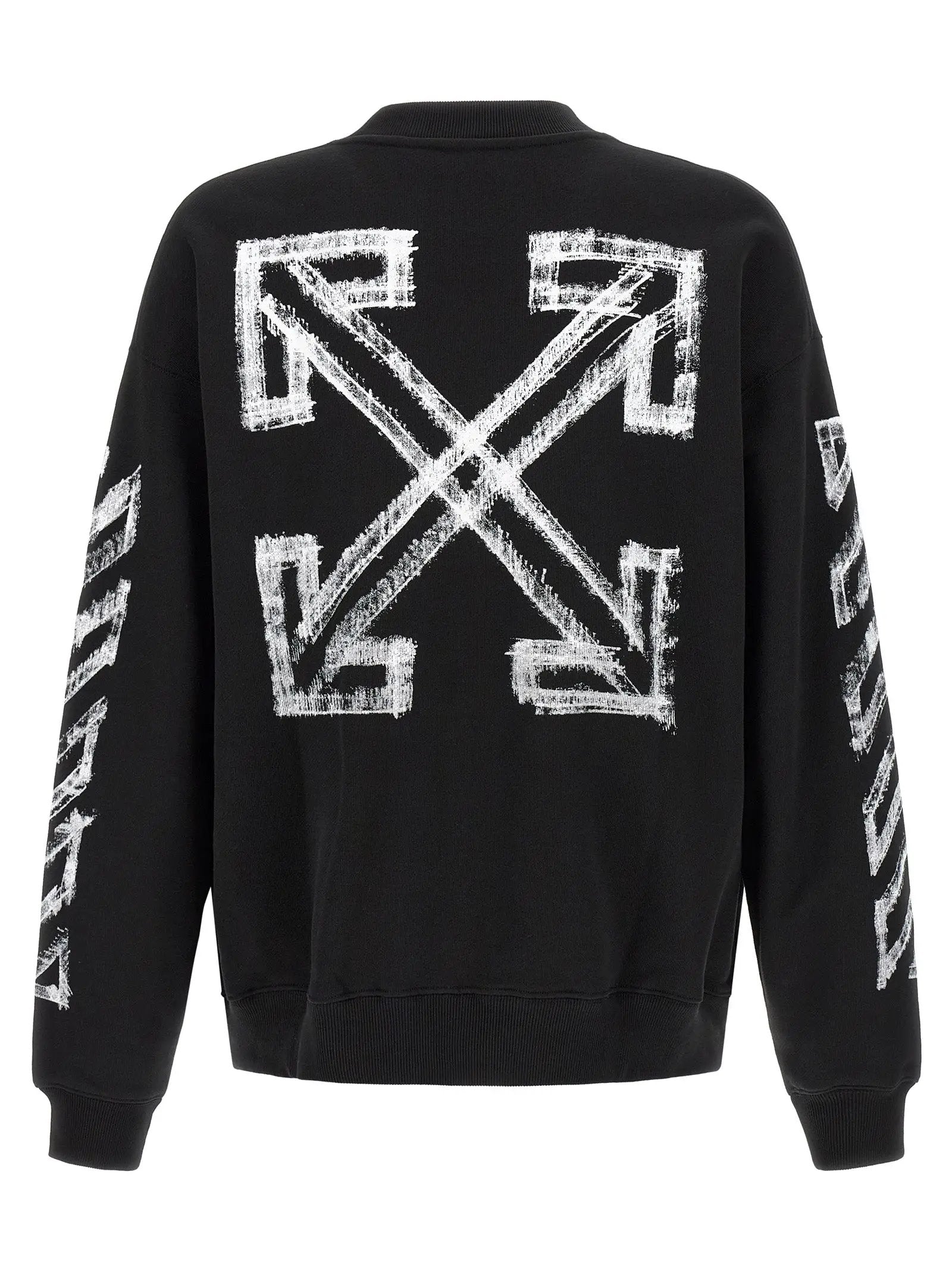 Off-White Black Cotton Sweatshirt