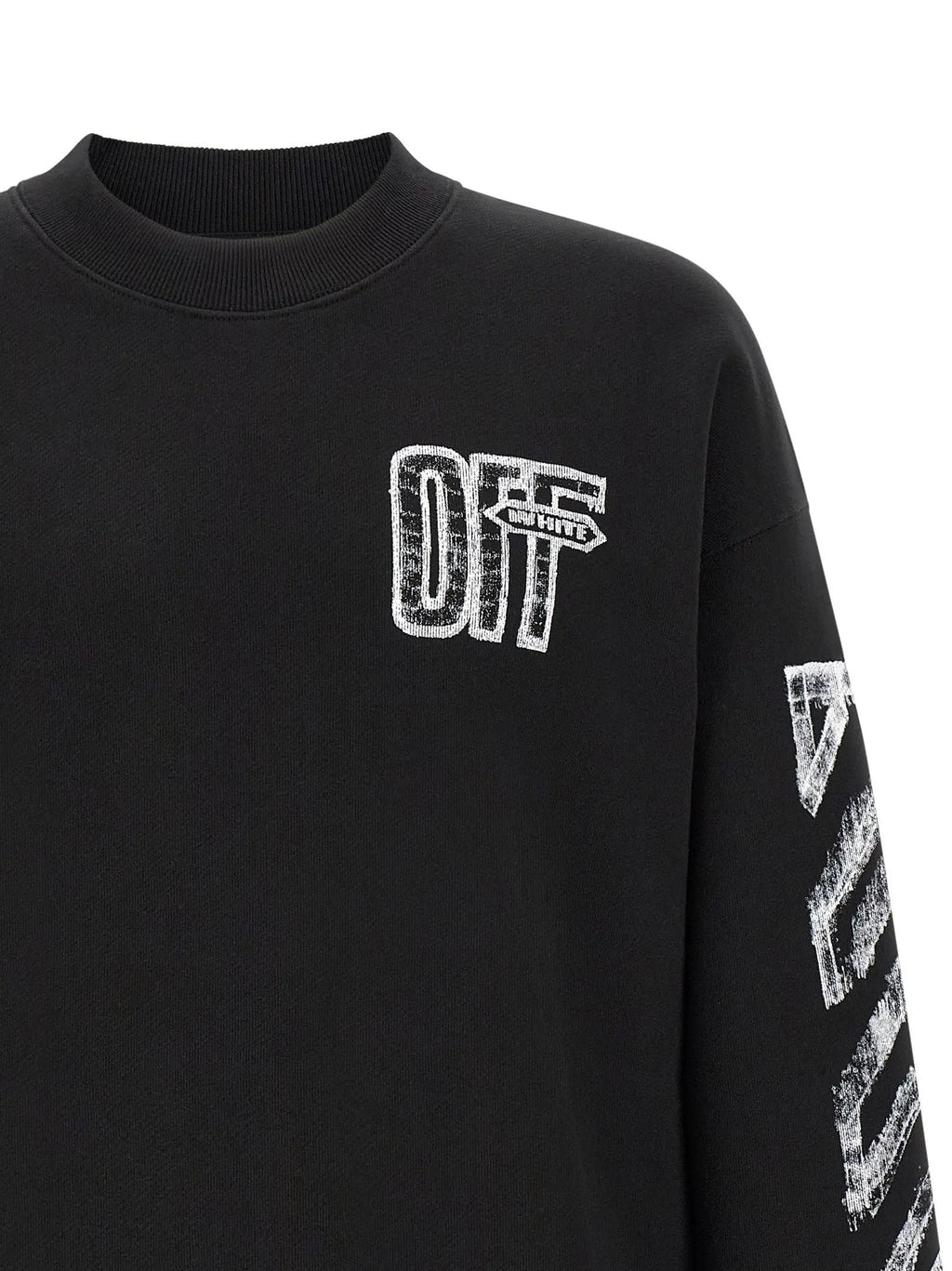 Off-White Black Cotton Sweatshirt