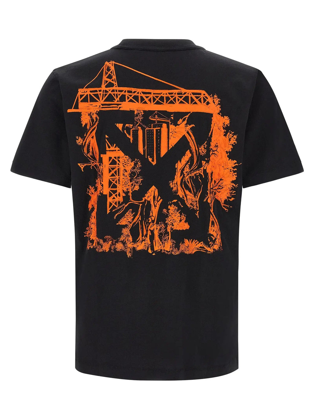 Off-White Off-White Black Cotton T-Shirt