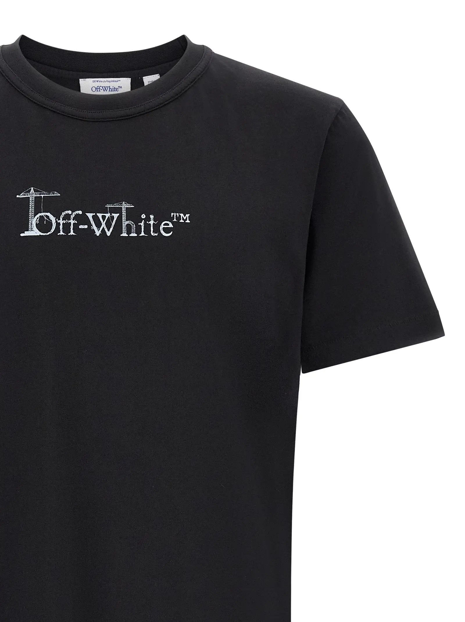Off-White Off-White Black Cotton T-Shirt