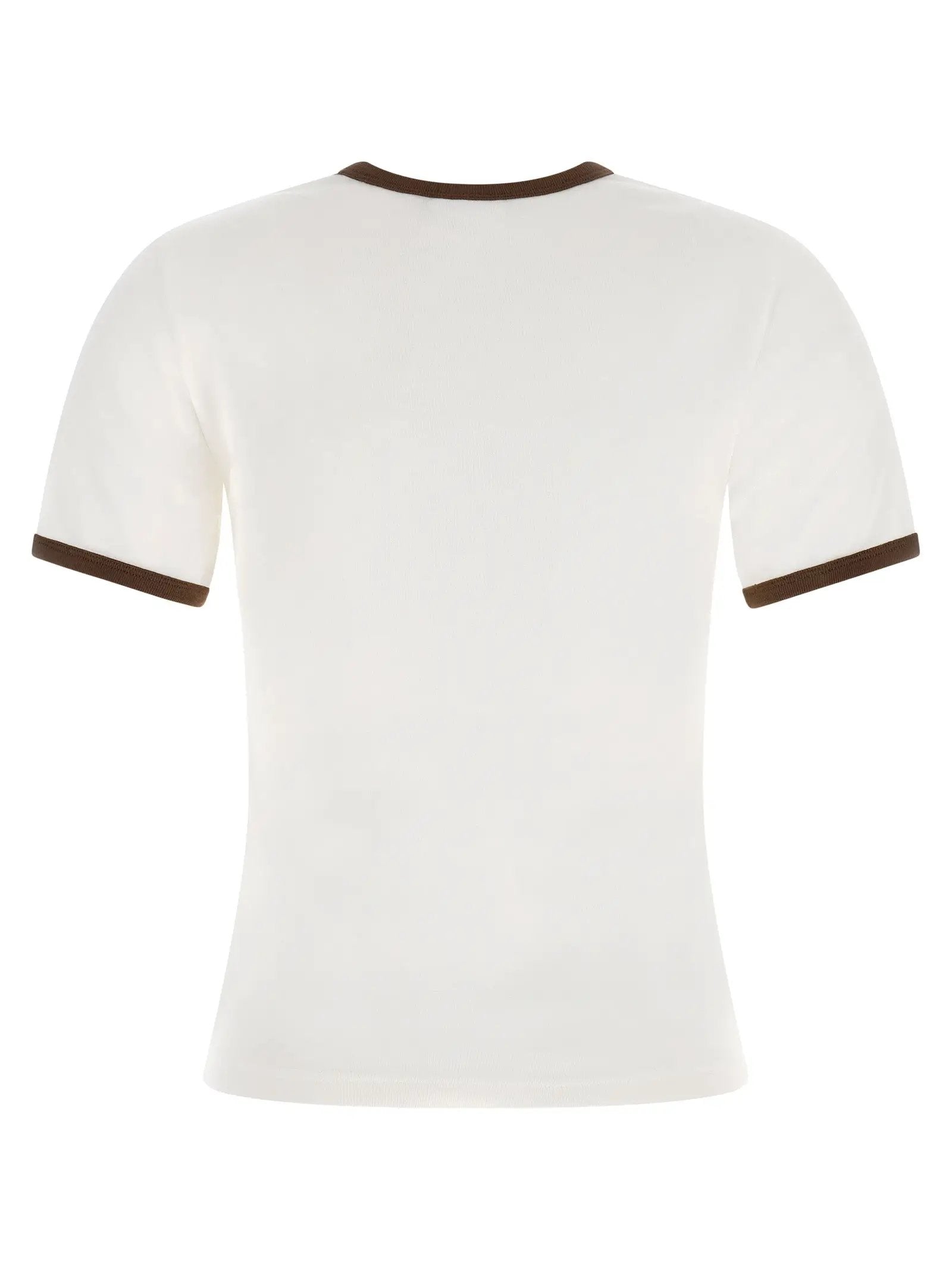 Courrèges Brown Cotton T-Shirt