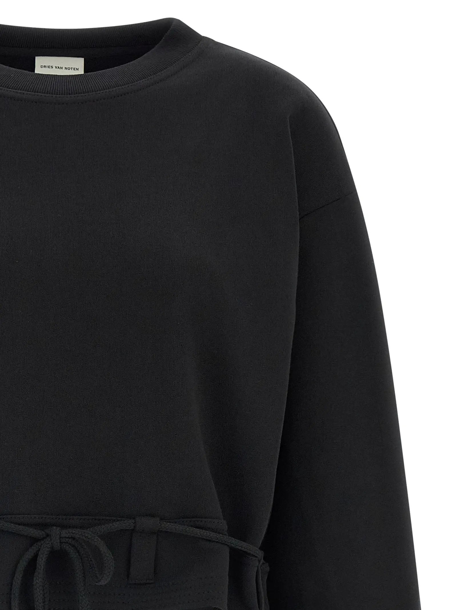 Dries Van Noten Dries Van Noten Black Cotton Sweatshirt
