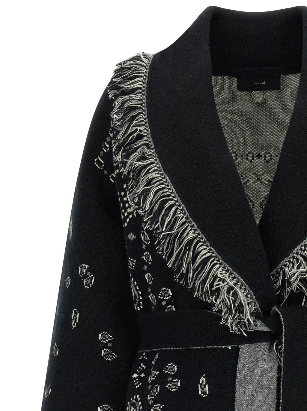 Alanui Black Cashmere Cardigan