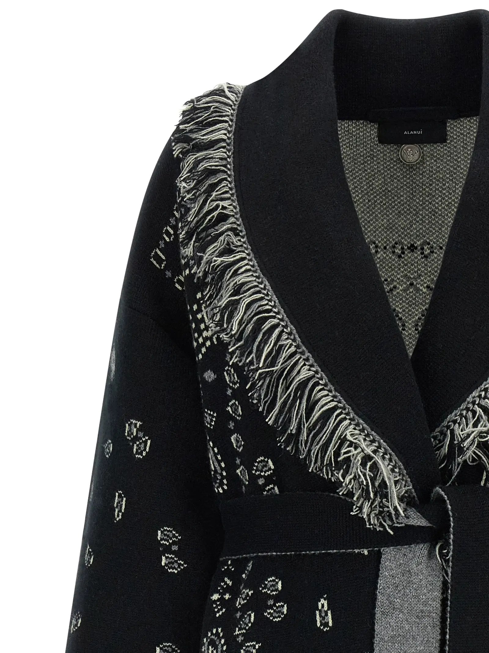 Alanui Black Cashmere Cardigan