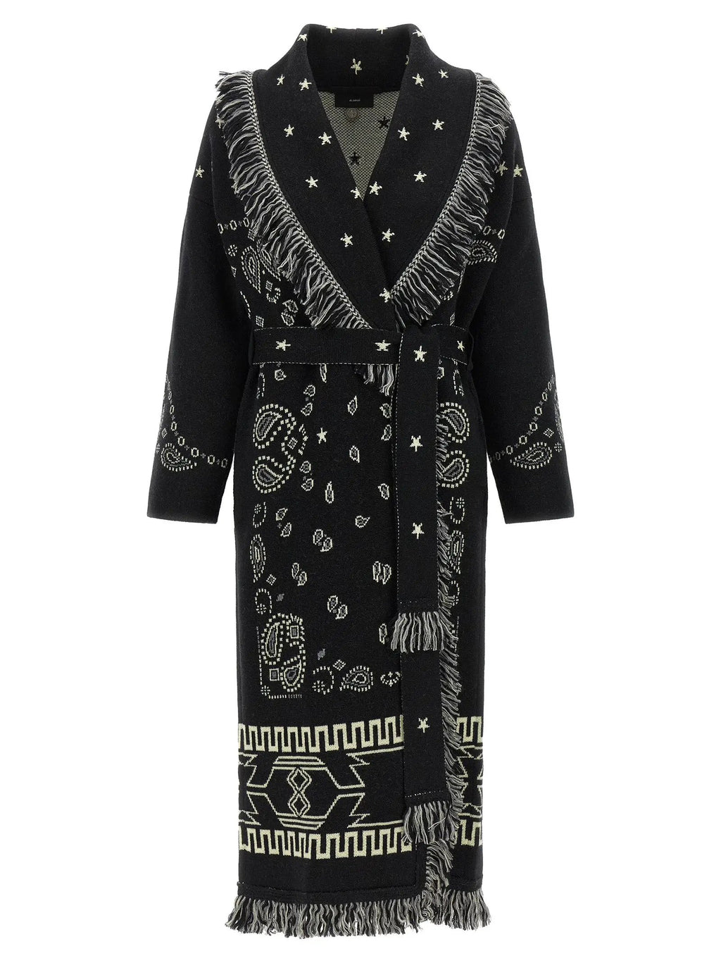 Alanui Black Virgin Wool Coat