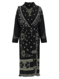 Alanui Black Virgin Wool Coat