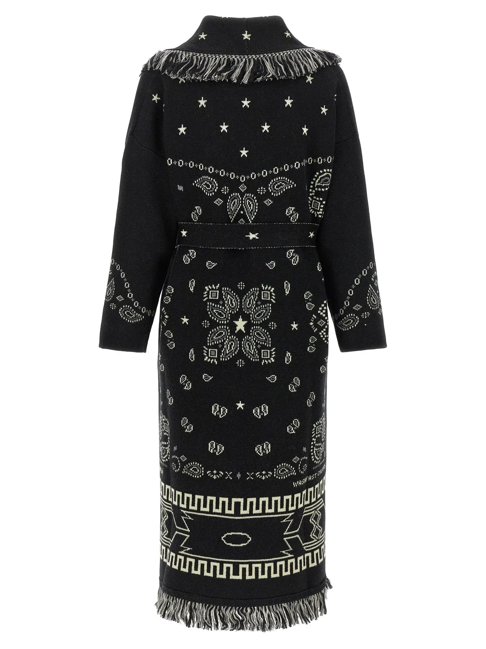 Alanui Black Virgin Wool Coat