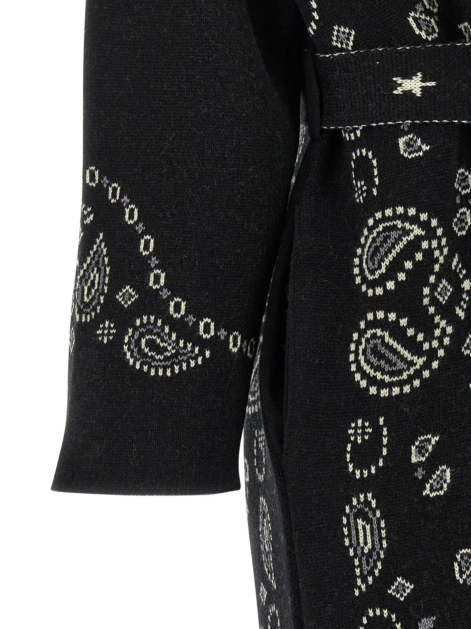 Alanui Black Virgin Wool Coat