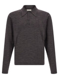 Lemaire Brown Wool Polo Shirt