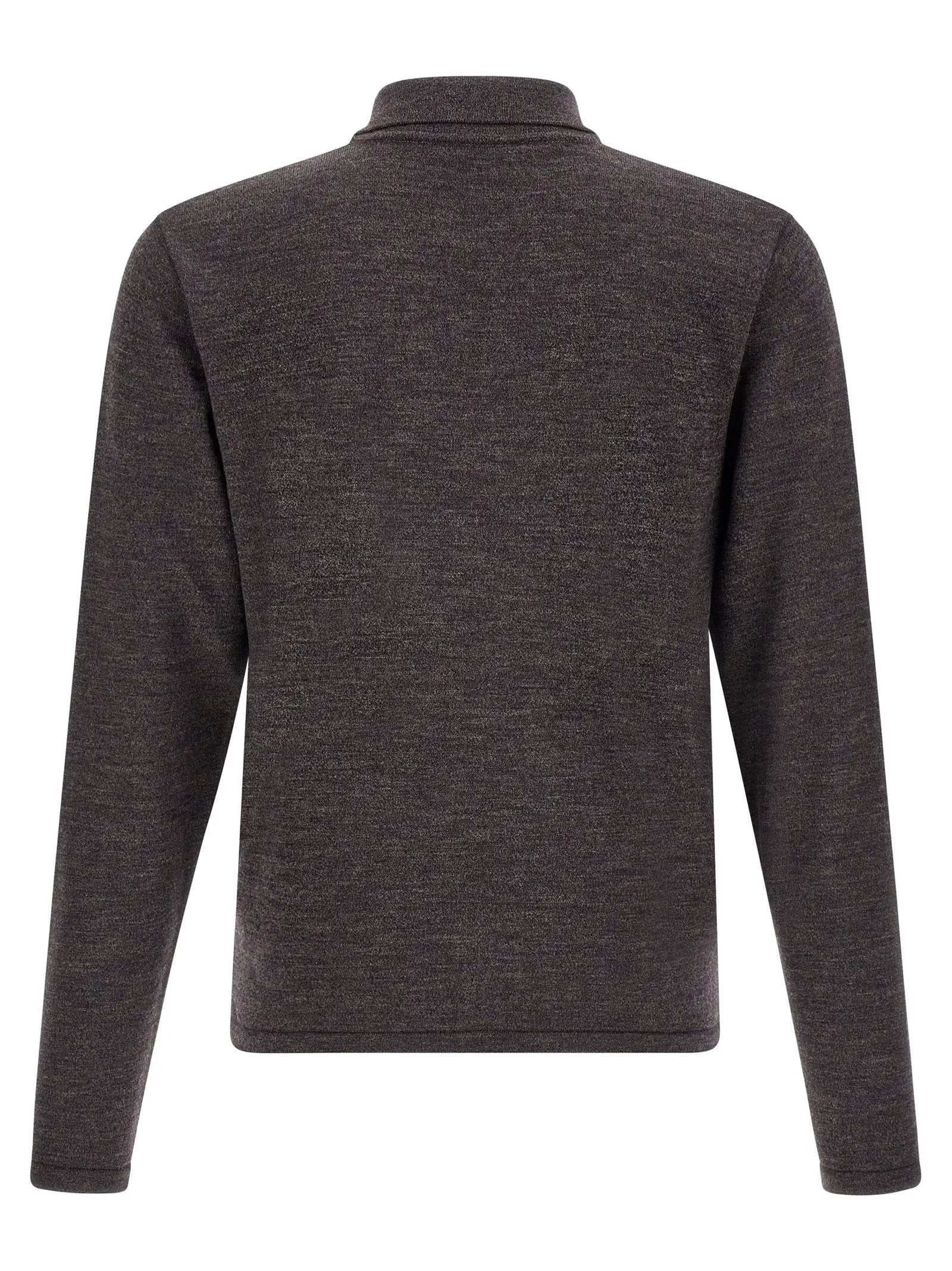 Lemaire Brown Wool Polo Shirt